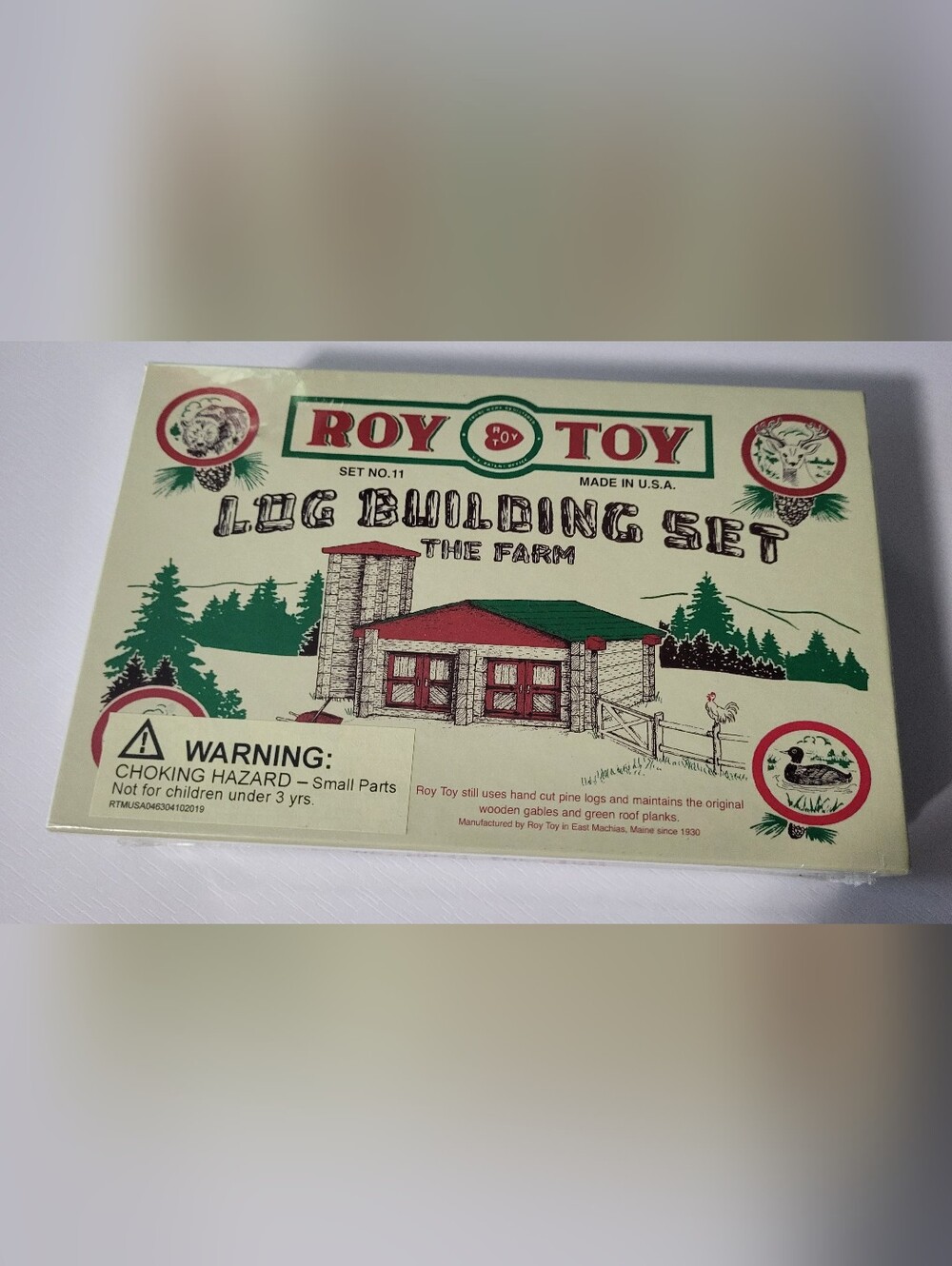 Y2k NWT Roy Toy Log Building Set (The Farm #11)